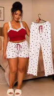 3-Piece Women's Sleepwear Set - 2