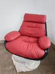 Luxury Red Armchair | Imported | Comfortable - 2