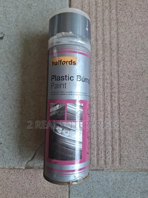 Halfords Plastic Bumper Spray Paint Light Grey 300ml - 1