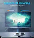 Android Smart Projector with WiFi, Bluetooth, 150" Display - 4