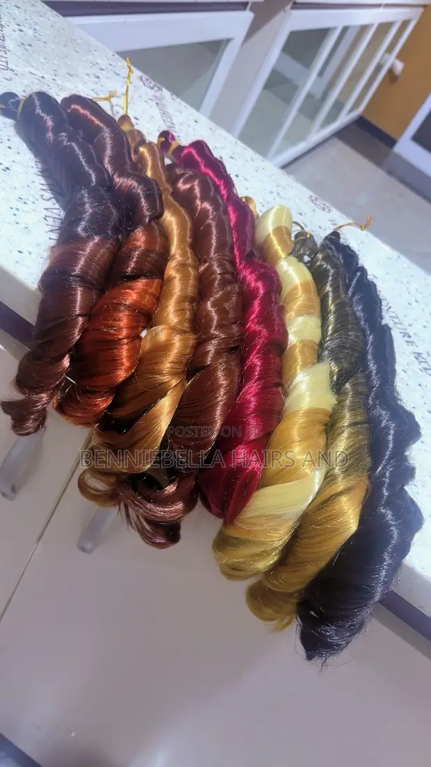 Human Hair Extensions: French Curls, Bone Straight, Outre, X-Pression - 1