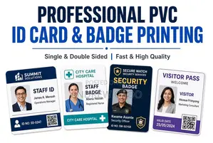 Professional PVC ID Card Badge Printing