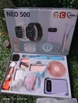 12-in-1 NEO 500 Smart Watch Combo Set - Pink - 1