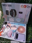 12-in-1 NEO 500 Smart Watch Combo Set - Pink - 2