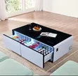 Smart Coffee Table with Built-in Fridge & Speakers - 3