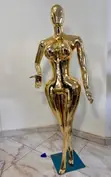 Glossy Gold Female Full Body Mannequin - 1