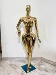 Glossy Gold Female Full Body Mannequin - 2