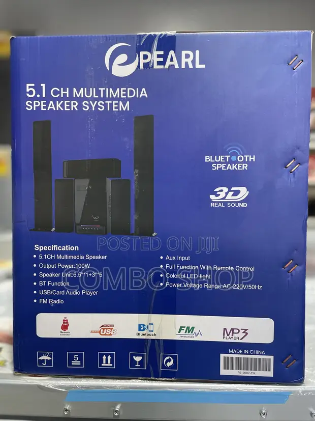 Pearl 5.1CH Multimedia Speaker System - 100W - 1