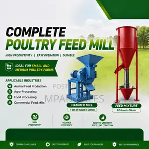 Complete Poultry Feeding Mill - Hammer Mill & Feed Mixer