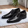 La Men's Black Cap-Toe Derby Shoes - Brand New - 2