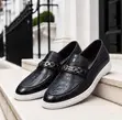 Hermes Paris Loafers - Black with Silver H Buckle - 2