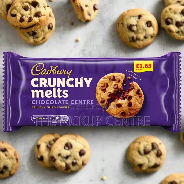 Cadbury Crunchy Melts Chocolate Chip Cookies 156g - 1
