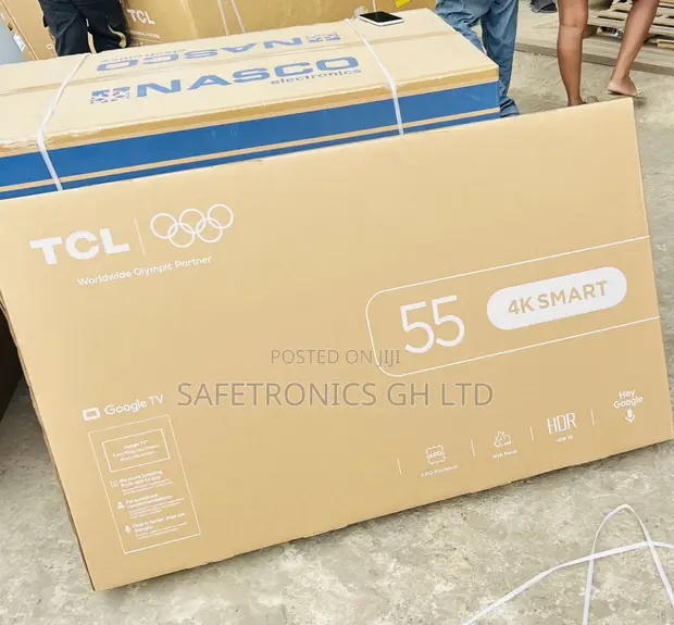 Brand New 55 Inch Smart TCL Android Frameless LED TV - 1