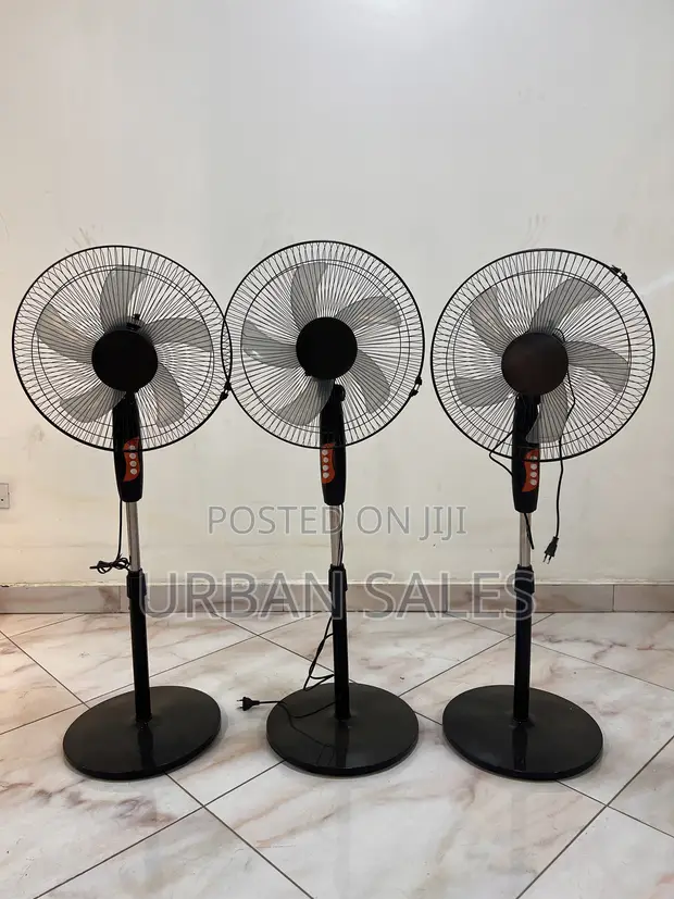 16-Inch Standing Fan - Black - 1