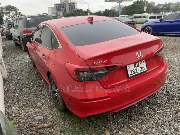 2023 Honda Civic EX CVT Red - 1