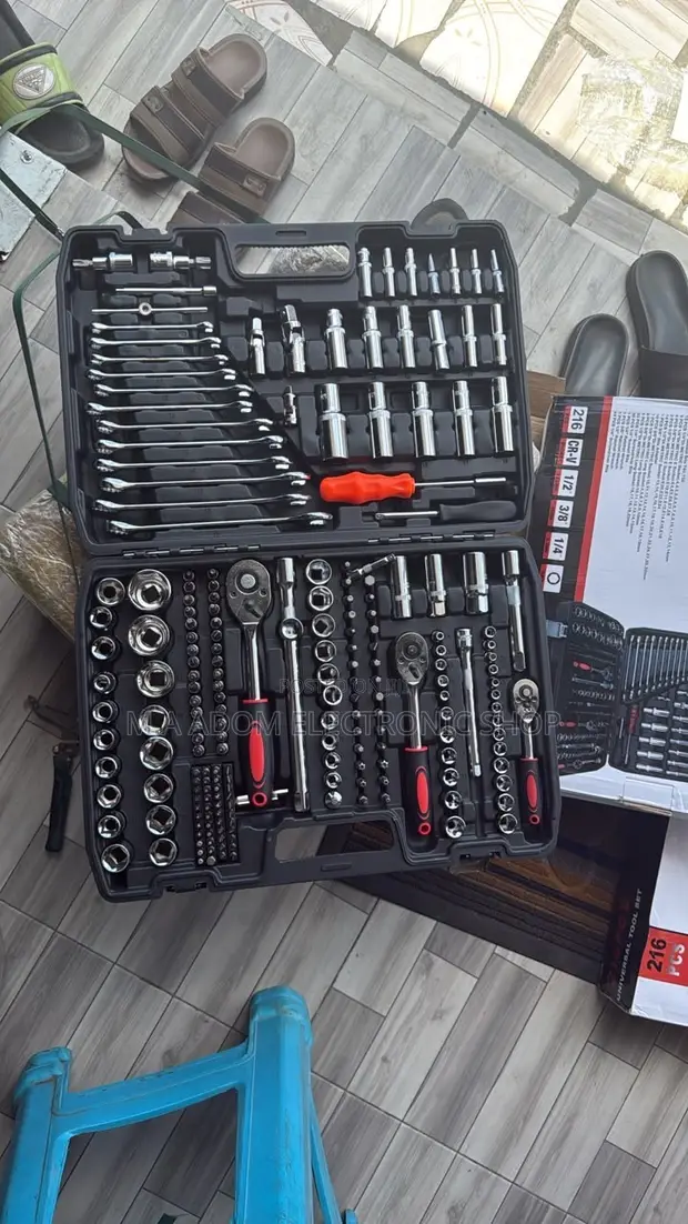 216 Pcs Professional Mechanical Tool Box - 1