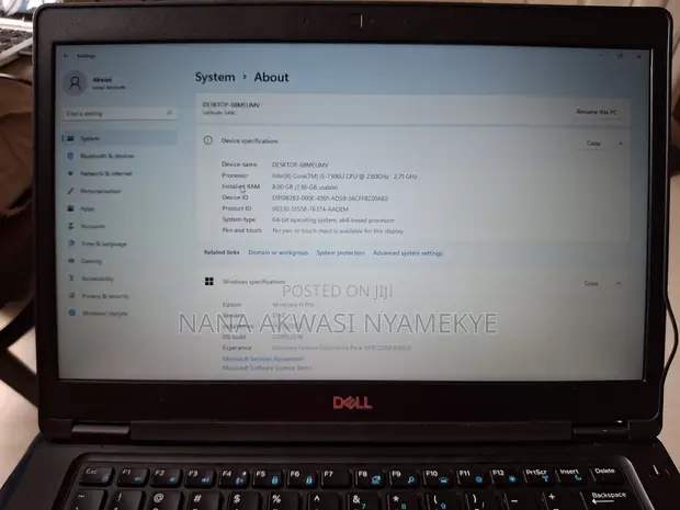 Dell Latitude 5490 Laptop - Intel Core i5, 8GB RAM, 256GB SSD - 1