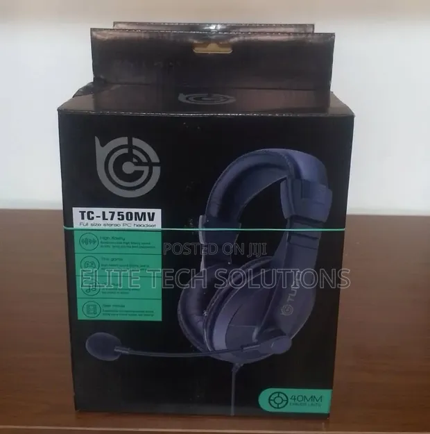 Tucci TC-L750MV Over-Ear Wired Stereo PC Headset - 1