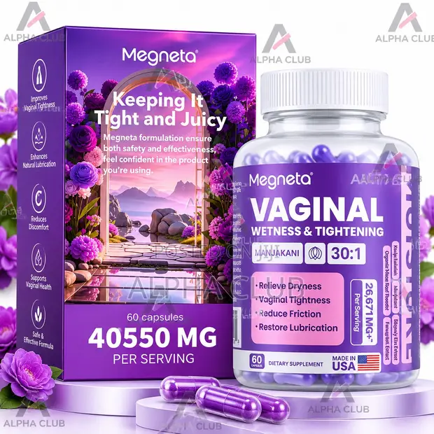 Megneta Vaginal Wetness & Tightening Capsules - 60 Capsules - 1