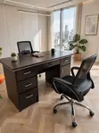 Luxury Home Office Desk and 2 Chairs - 1