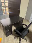 Luxury Home Office Desk and 2 Chairs - 4