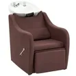 Modern Salon Shampoo Backwash Unit with Brushed Gold Accents - 4