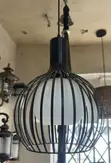 Modern Black Cage Pendant Light - 1