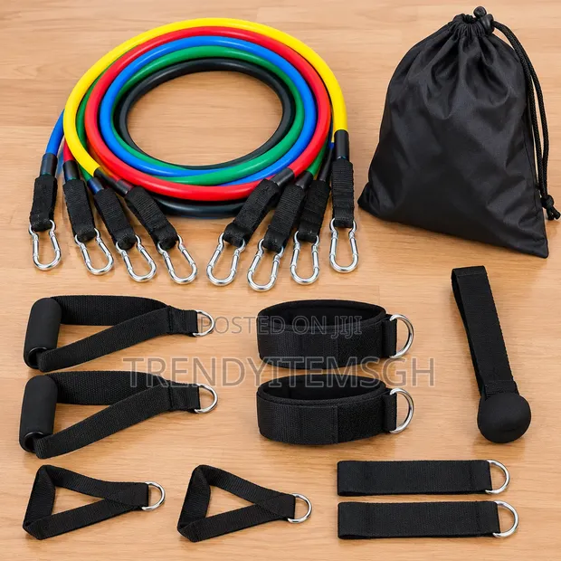 Resistance Bands Set - Full Body Workout Strength Training Kit - 1