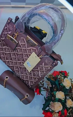 Stylish Brown 2-in-1 Handbag with Mini Crossbody