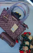 Stylish Brown 2-in-1 Handbag with Mini Crossbody - 1