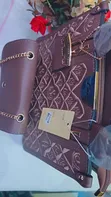 Stylish Brown 2-in-1 Handbag with Mini Crossbody - 2