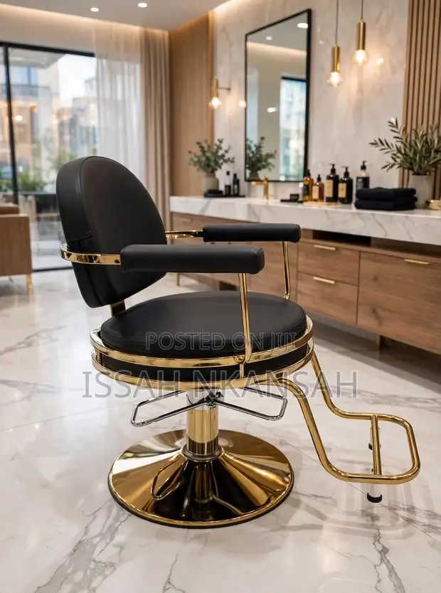 Brown Gold Luxury Chair - 1
