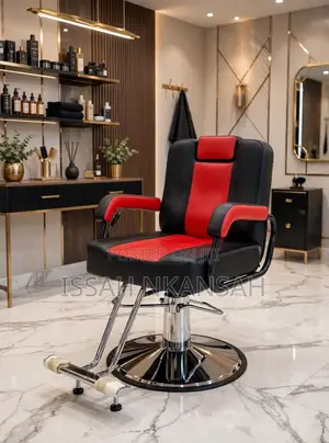 Brand New Red and Black Sporty Barber Chair