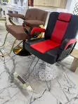 Brand New Red and Black Sporty Barber Chair - 2