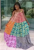 Long Maxi Skirt - Adire - 2