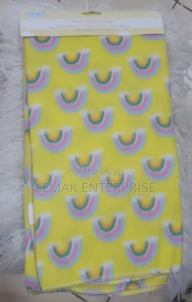 Angel of Mine Yellow Fleece Baby Blanket - 1