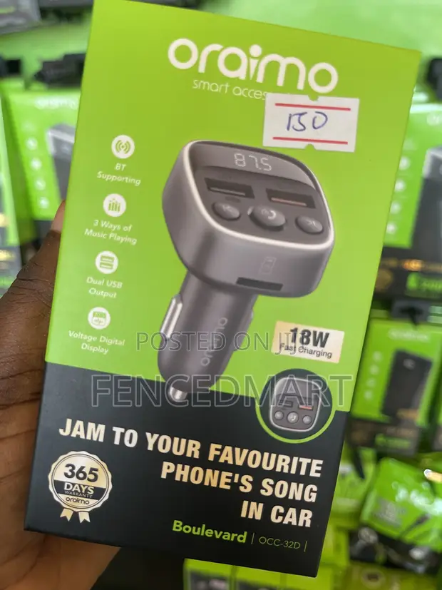 Oraimo Boulevard OCC-320 18W Car Charger & Music Player - 1