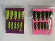 Handmade Press on Nails - Neon Green & Black Polka Dots - 4