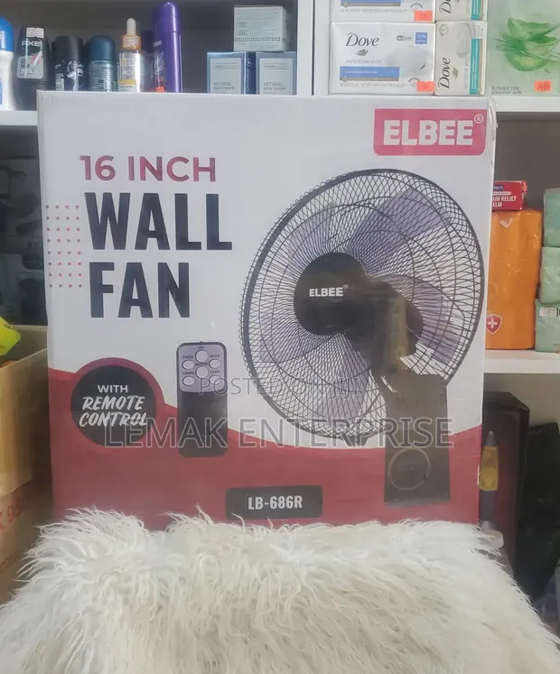 Elbee 16-Inch Wall Fan (Model: LB-686R) - 1