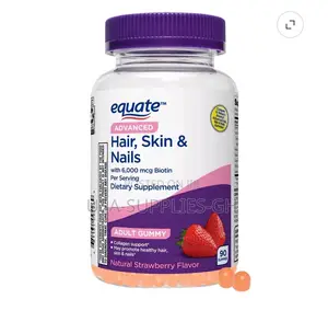 Equate Advanced Hair, Skin & Nails Gummies, 90 Count