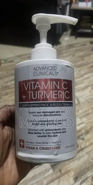 Advanced Clinicals Vitamin C + Turmeric Face & Body Cream