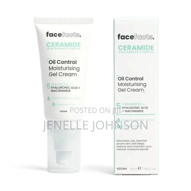 Face Facts Ceramide Oil Control Moisturising Gel Cream - 50ml - 1