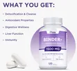 Binder Detox - Activated Carbon, Zeolite, Natural Cleanse Supplement - 4