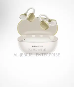 Promate AirClip-Pro Open Ear Wireless Earbuds - Beige