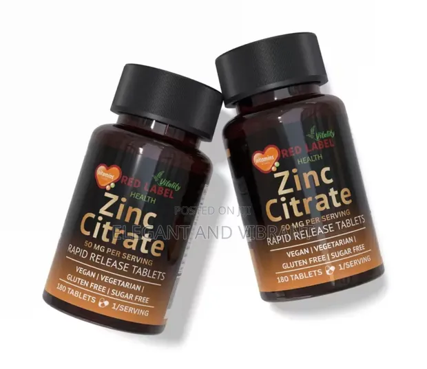 Zinc Citrate 50mg Tablets, 180 Count - 1