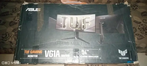 ASUS TUF 34" Gaming Monitor - Partial Broken Screen - 1