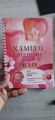 Customised Notepad for Naming Ceremony - 1
