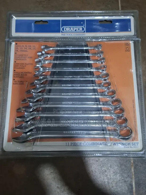 Draper 11-Piece Metric Combination Wrench Set (8mm-19mm) - 1