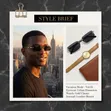 Unisex Frameless Rectangular Sunglasses - 2