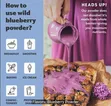 Natural Blueberry Powder, 200g - 4
